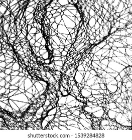 Dark, creepy grunge texture vector. Distressed black overlay texture. Grunge background. Abstract obvious dark worn textured effect. Vector Illustration. Black isolated on white. EPS10.