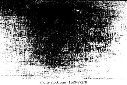 Dark, creepy grunge texture vector. Distressed black overlay texture. Grunge background. Abstract obvious dark worn textured effect. Vector Illustration. Black isolated on white. EPS10.