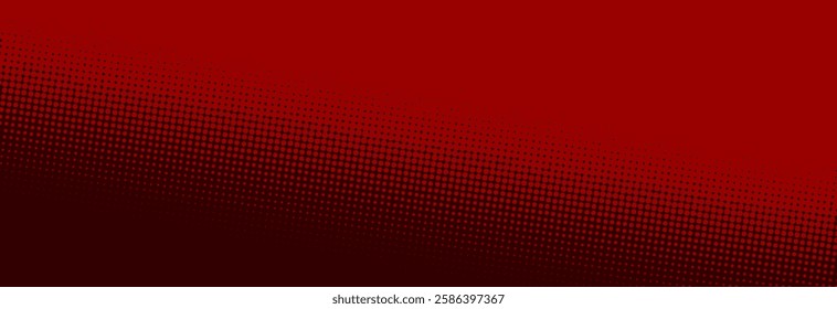 Dark crimson red pop art retro background with halftone in comics style, vector illustration EPS10