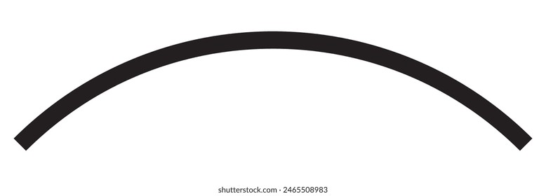 dark curve line.  isolated on white background. vector illustration. EPS 10