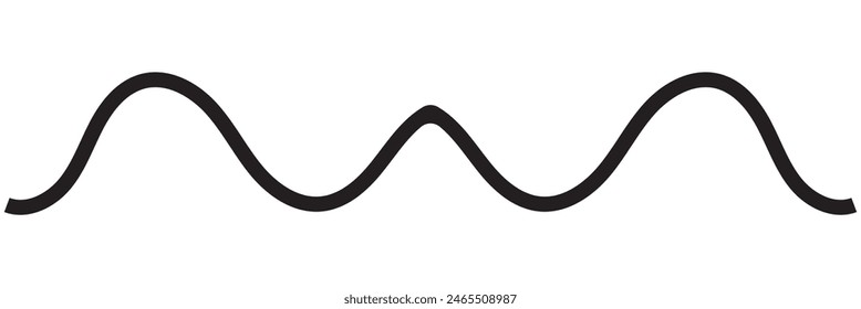 dark curve line.  isolated on white background. vector illustration. EPS 10