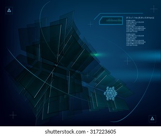 Dark cyber space technology abstract background.