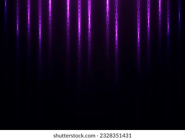 Dark cyberspace one zero random pattern tech background. vector illustration.