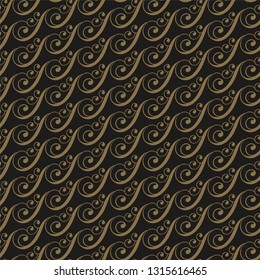 dark decorative wallpaper seamless pattern vector illustration
