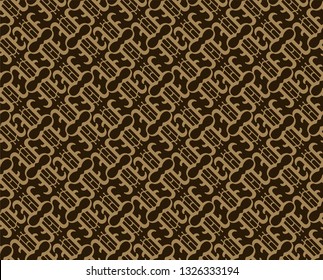 Dark decorative wallpaper seamless pattern vector illustration