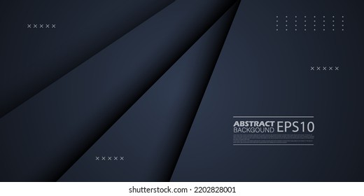 Dark deep black dynamic abstract vector background with straight lines. Modern creative halftone premium gradient. 3d cover of business design.Eps10 vector