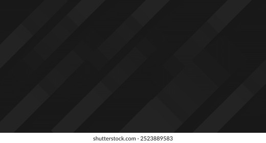 Dark deep black dynamic abstract vector background with diagonal lines. Modern creative halftone premium gradient. 3d cover of business presentation