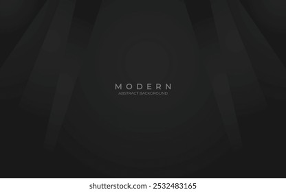 Dark deep black dynamic abstract vector background