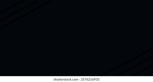 Dark deep black dynamic abstract vector background with wavy lines. Modern creative halftone premium gradient. 3d cover of business presentation banner