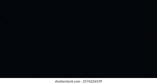 Dark deep black dynamic abstract vector background with wavy lines. Modern creative halftone premium gradient. 3d cover of business presentation banner