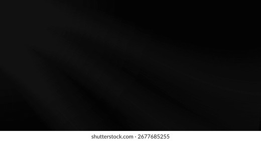 Dark deep black dynamic abstract vector background with wavy lines. Modern creative halftone premium gradient. 3d cover of business presentation banner for sale event night party. Soft shadow dots