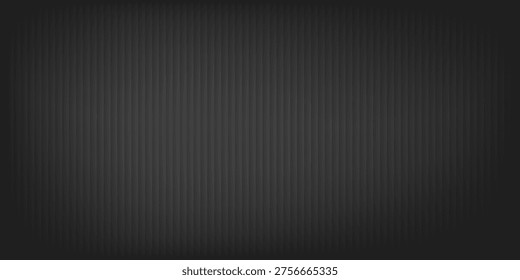 Dark deep black dynamic abstract vector background with wavy lines. Modern creative halftone premium gradient. 3d cover of business presentation banner for sale event night party. Soft shadow dots