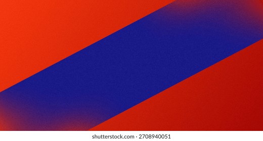 Fondo abstracto de coral de color naranja rojo púrpura azul oscuro profundo brillante. Forma geométrica. Tira de línea de ángulo 3D. Degradado de color. Luz de resplandor de fuego metálico eléctrico de neón. Ruido de grano áspero. Anuncio ancho. Panorámica