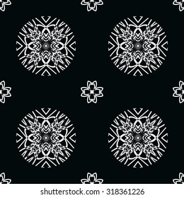 Dark diamond seamless pattern. black and white Vector seamless pattern. Seamless background pattern. Modern stylish texture. Repeating geometric.