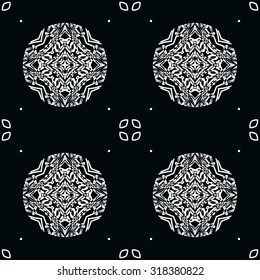 Dark diamond seamless pattern. black and white Vector seamless pattern. Seamless background pattern. Modern stylish texture. Repeating geometric.
