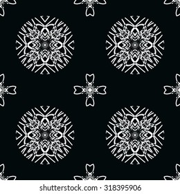 Dark diamond seamless pattern. black and white Vector seamless pattern. Seamless background pattern. Modern stylish texture. Repeating geometric.