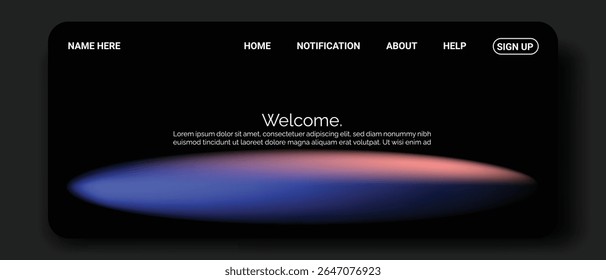 A dark digital interface displays navigation 