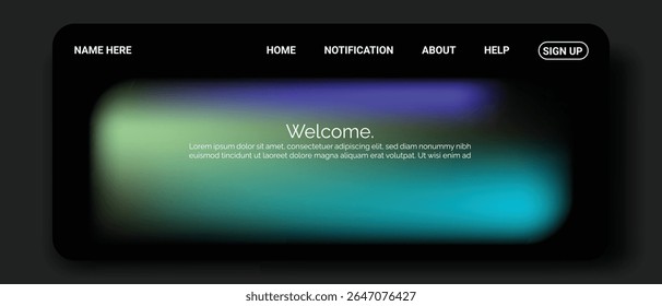 Uma interface digital escura com um display de canto arredondado. 