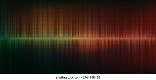 Dark Digital Sound Wave and earthquake wave,on Red Background,design for music studio and science,Vector Illustration.