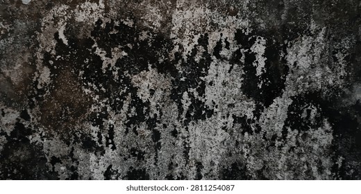 Dark distressed grunge wall texture with natural patina weathered distressed background concrete industrial abstract material scratched structure backdrop composition detailed neglected