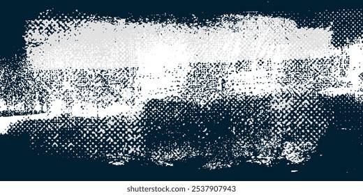 Fundo de ponto escuro, textura de fotocópia abstrata com ilustração de vetor de padrão de meio-tom