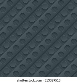 Dark dots walpaper. 3d seamless background. Vector EPS10.
