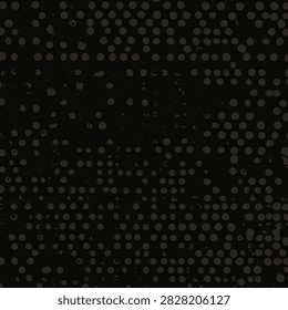 Dark dotted abstract surface texture with worn grunge details