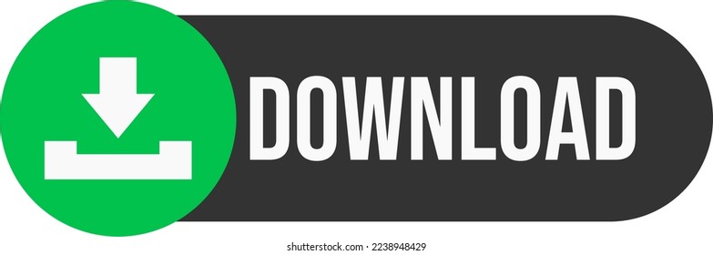Dark download button. Dark theme button for download.