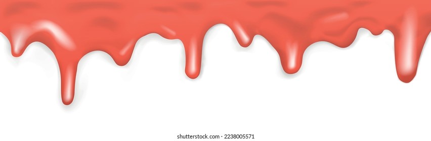 Caramelo de goteo oscuro, patrón sobre fondo blanco - Ilustración vectorial