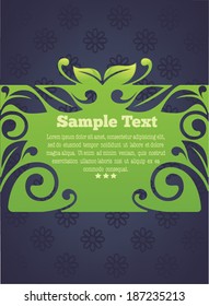 dark ecological background, vector image