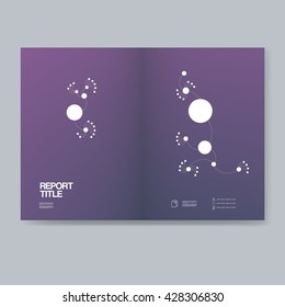 Dark elegant annual report cover for business presentation. Corporate professional vector background in polygonal style. Eps10 vector illustration
