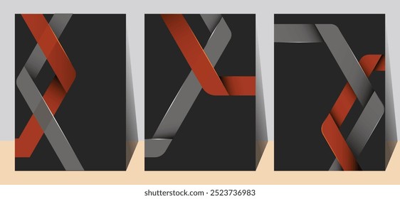 Dark elegant cover vector design. Modern and premium cover. A4 size book cover template for annual report, magazine, booklet, proposal, portfolio, brochure, poster