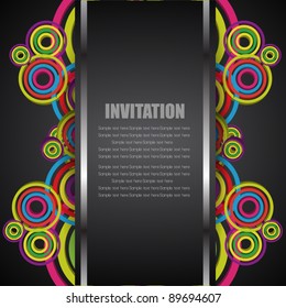 dark elegant invitation card