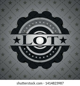 Lot dark emblem. Vector Illustration. Detailed.