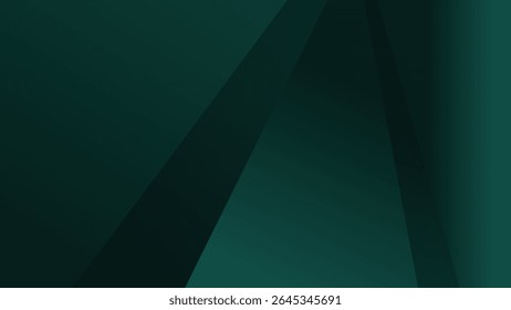 Dark emerald green abstract background vector with gradient color, multiply layer, and copy space