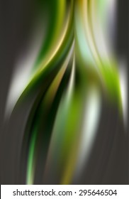 Dark emerald green algae background with soft delicate wave