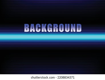 Dark empty scene glow, blue neon searchlight light, vector eps10, background, night view, rays.