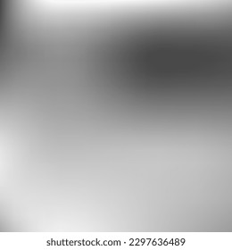 Dark Empty White Black Gradient Mesh. Watercolor Aluminium Liquid Smooth Smooth Surface. Metallic Monochrome Vector Grey Gradient Backdrop. Digital Silver Trendy Minimal Blurry Background.