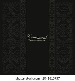 dark ethnic seamless pattern template