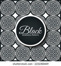 dark ethnic seamless pattern template