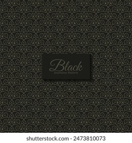 dark ethnic seamless pattern template
