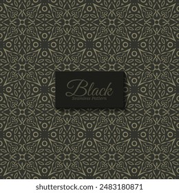 dark ethnic seamless pattern template