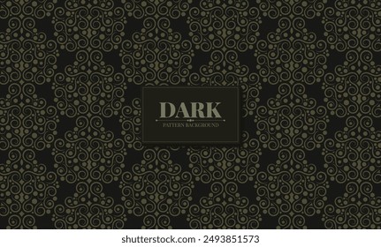 dark ethnic seamless pattern template