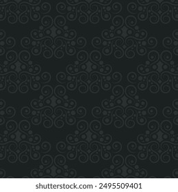 dark ethnic seamless pattern template