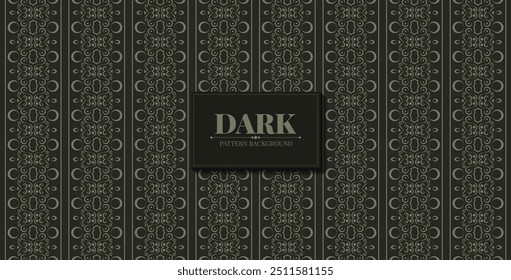 Plantilla de patrón transparente étnica oscura