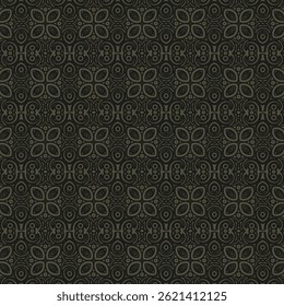 dark ethnic seamless pattern template