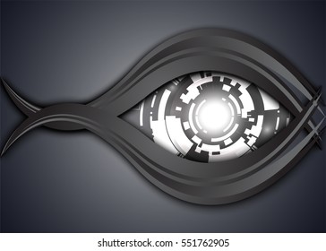 Dark Eye of Sorrow abstract background.