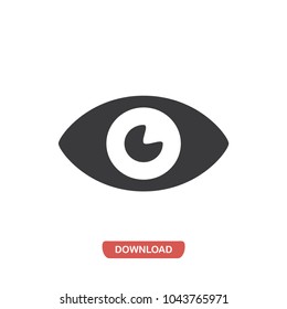 Dark eye vector icon