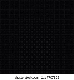 Dark Fabric Grid Seamless Tile Pattern
