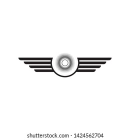 dark Falcon Wing Logo Template vector icon